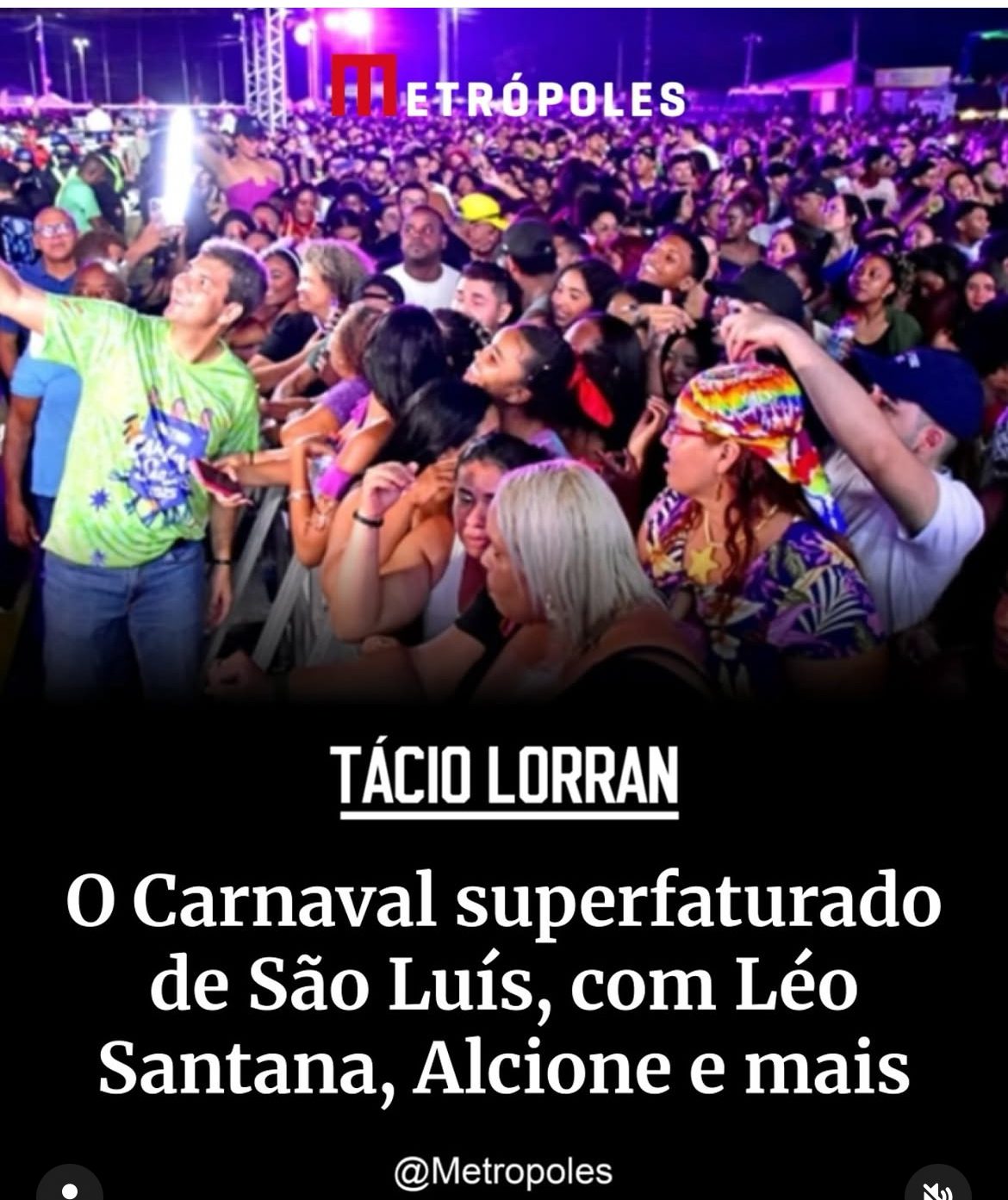 Escândalo do Carnaval de Braide ultrapassa fronteiras do Maranhão e repercute nacionalmente