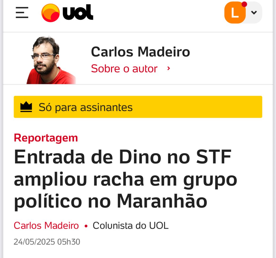 Mídia Nacional repercute: Brandão ganha fama de não cumprir acordos