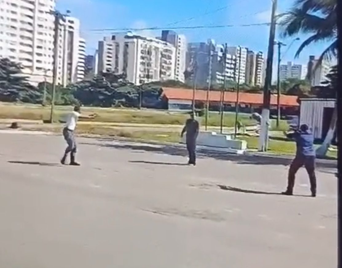 Vídeo: Veja o exato momento da prisão do tenente que matou capitão dentro do Comando Geral em São Luís