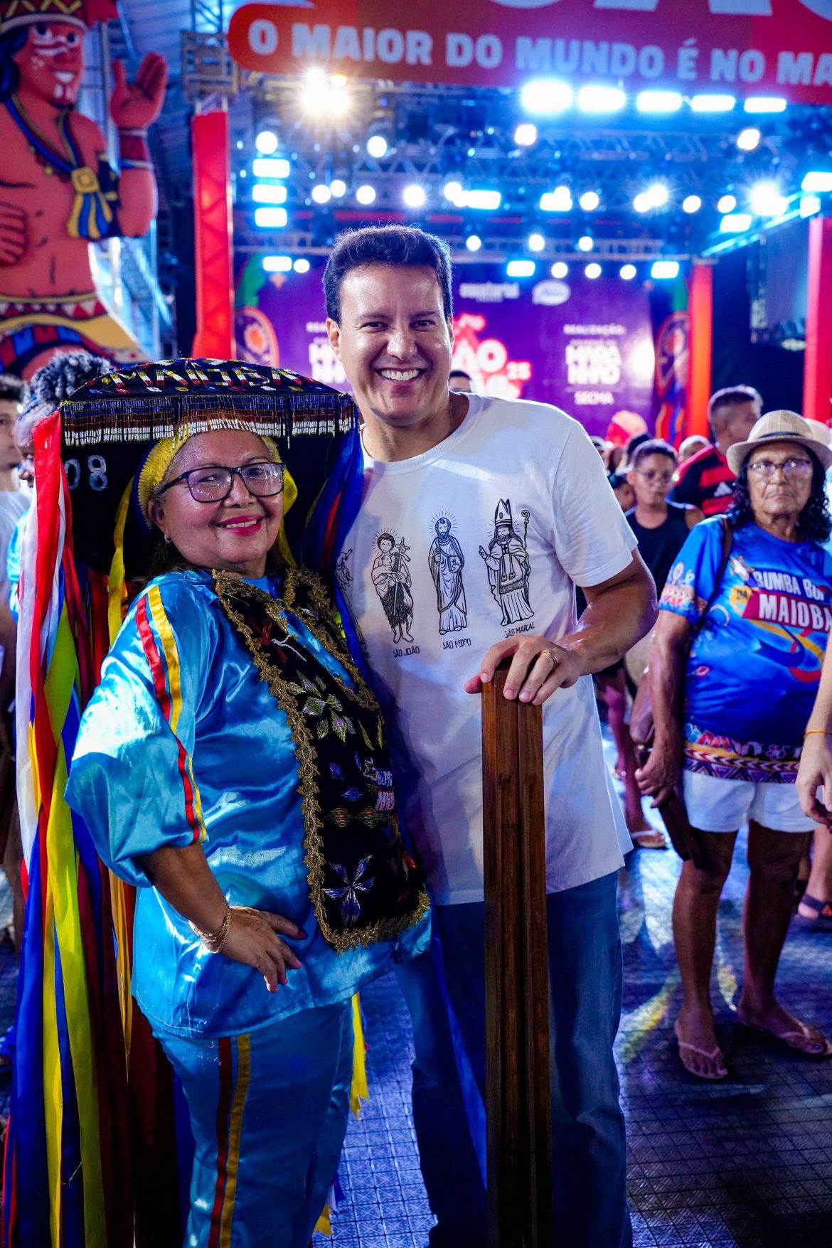 Governador em Exercício, Felipe Camarão, celebra cultura maranhense em arraiais de São Luís