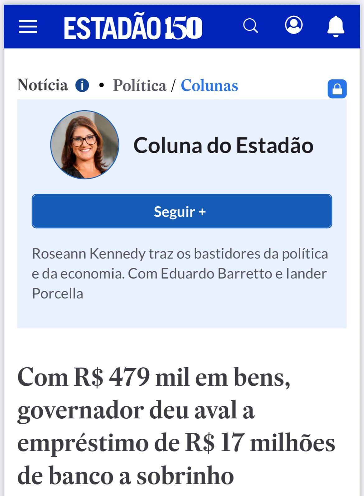 Deu no Estadão: Com patrimônio de R$ 479 mil, governador Brandão avalizou empréstimo de R$ 17 milhões ao sobrinho via empresa familiar