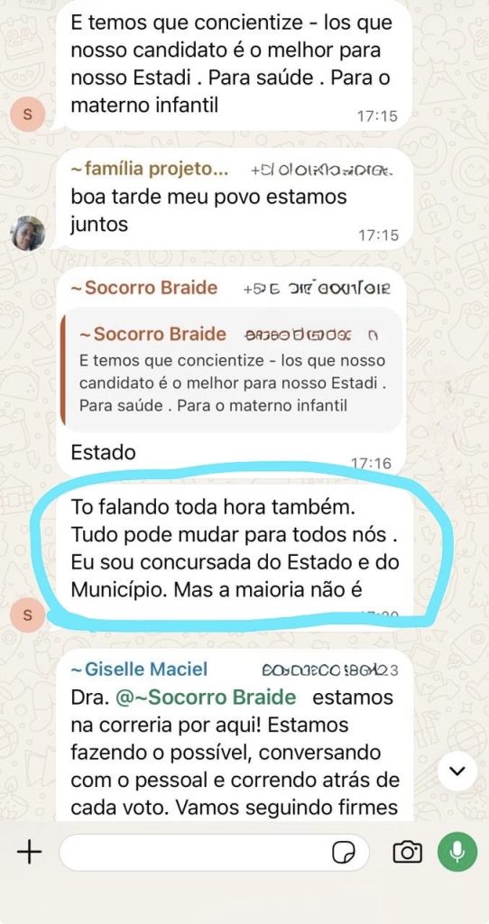 Mãe de candidato a governador é acusada de supostamente assediar funcionários de maternidades e pressionar por votos para o filho