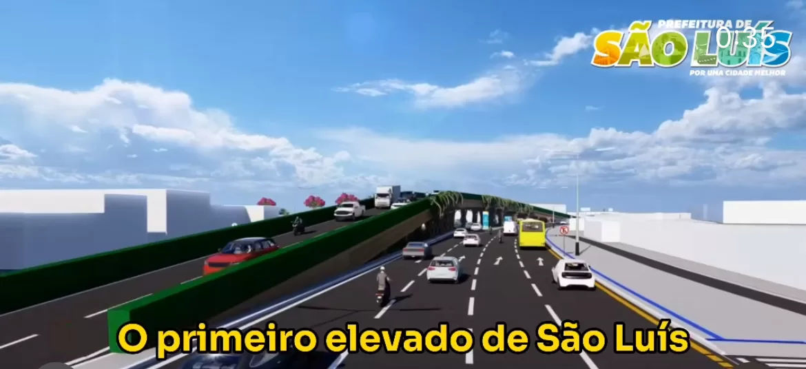 EXCLUSÃO! Braide esquece ciclovias  em maquete de elevado da entrada de São Luís